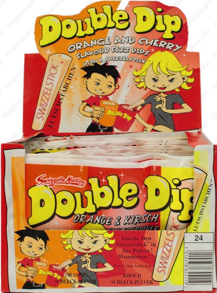 Dok Double Dip Schleckpulver, 24er Pack (24 x 18 g Packung) Produktbild 