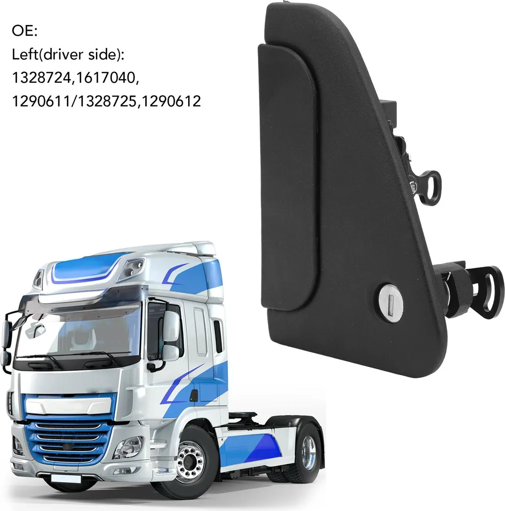 Poignée avant extérieure droite DAF CF65/75/85 avec jeu de clés de sécurité