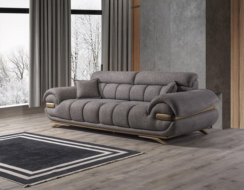 Bequeme 3-Sitzer Couch Designer Polstersofas Wohnzimmer Sitzcouch