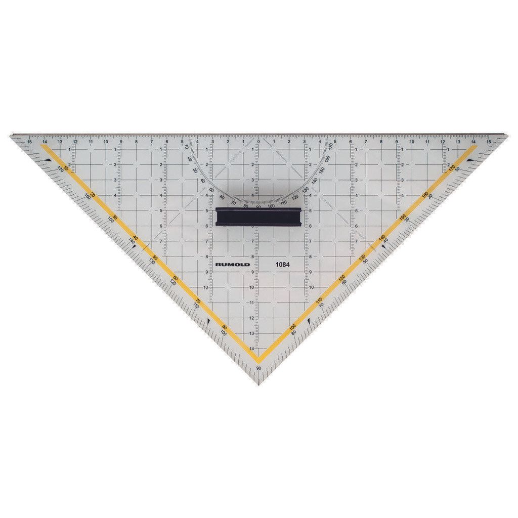 RUMOLD Geometriedreieck - 320 mm, Schneidekante, Griff Produktbild 