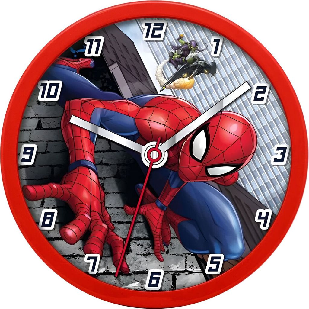 Wanduhr für Kinder Spiderman Uhr Produktbild 1