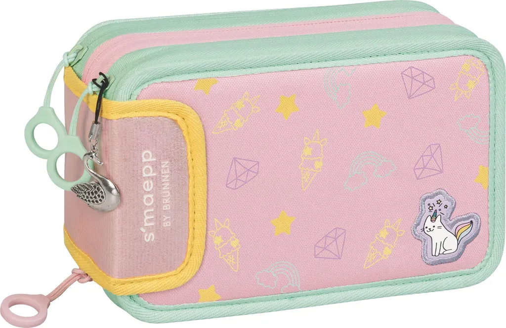 Offerta Astuccio 3 Zip Unicorno Completo - Prezzo Imbattibile