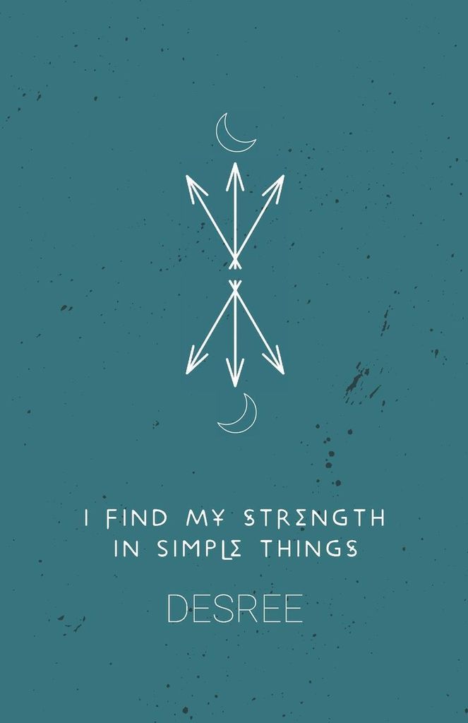 I Find My Strength In Simple Things – Lingua: Inglese