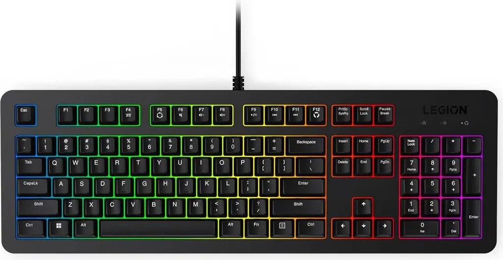 Clavier de Jeu RGB Lenovo Legion K310 Idéal pour Setup Gamer Filaire