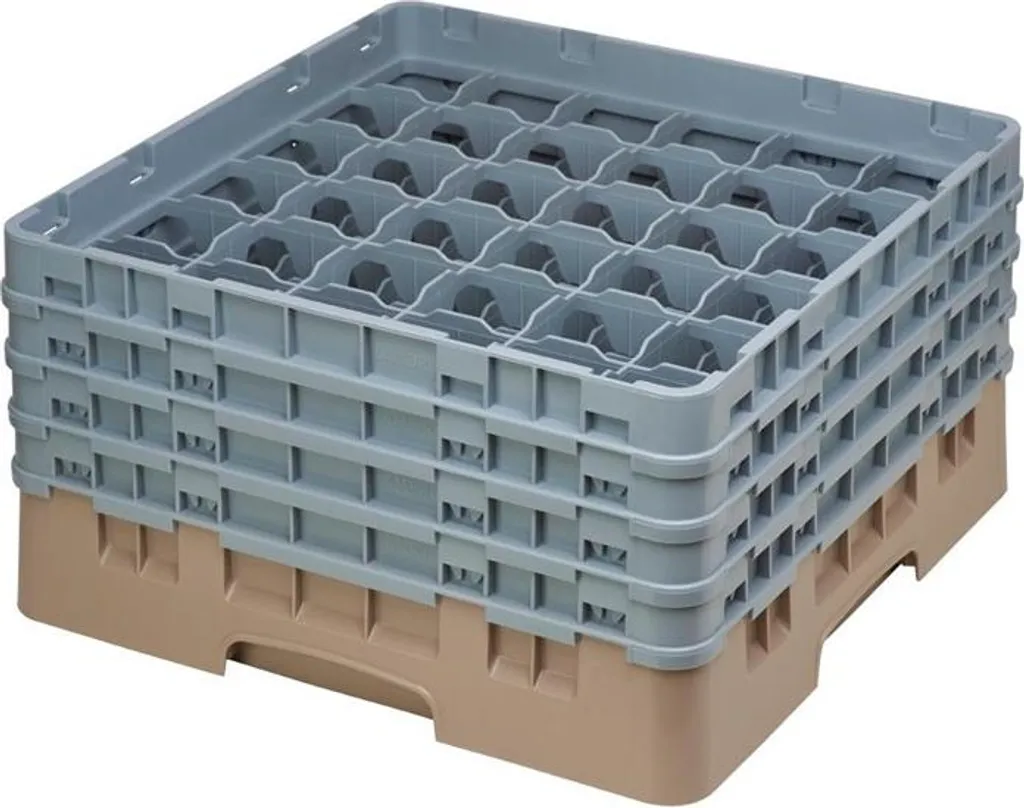 Panier Cambro 36 cases pour verres de 21,5 cm avec parois de protection