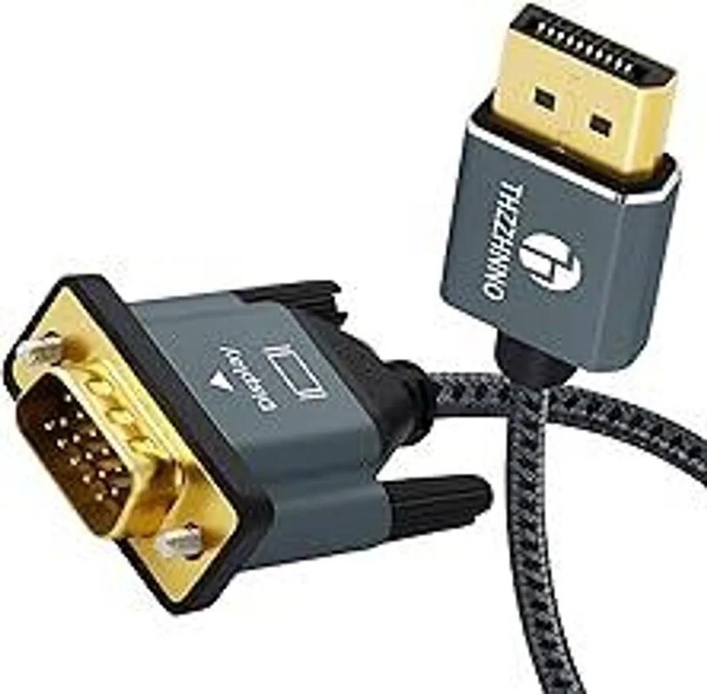 Cavo DP a VGA 2m - Ridai Vita al Tuo Monitor con Qualità Video HD