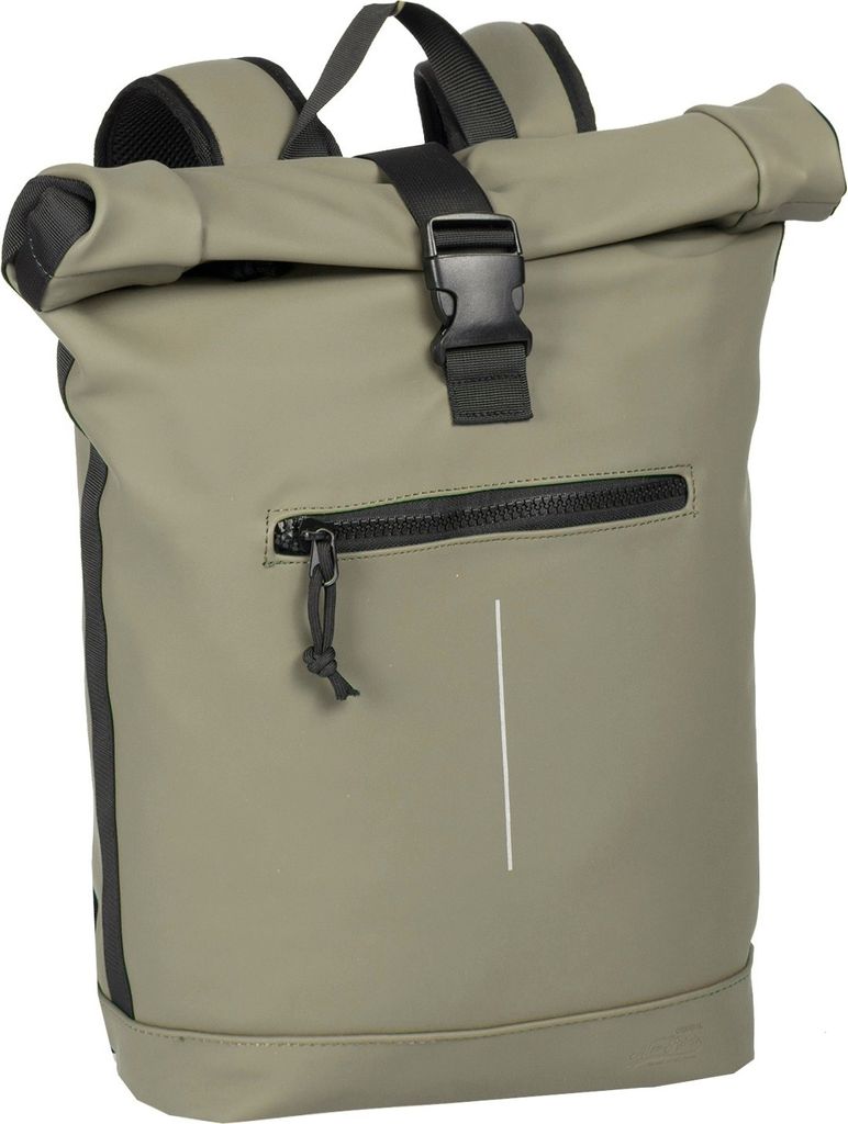 Mart New York Taupe 21L Rucksack Rolltop Wasserabweisend Produktbild 