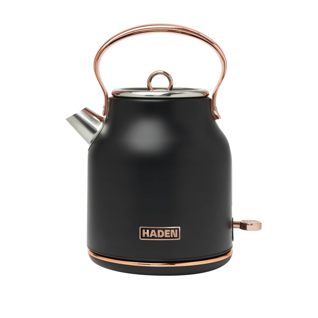 Haden Wasserkocher Heritage, Schwarz und Kupfer, 1,7 Liter, Produktbild 