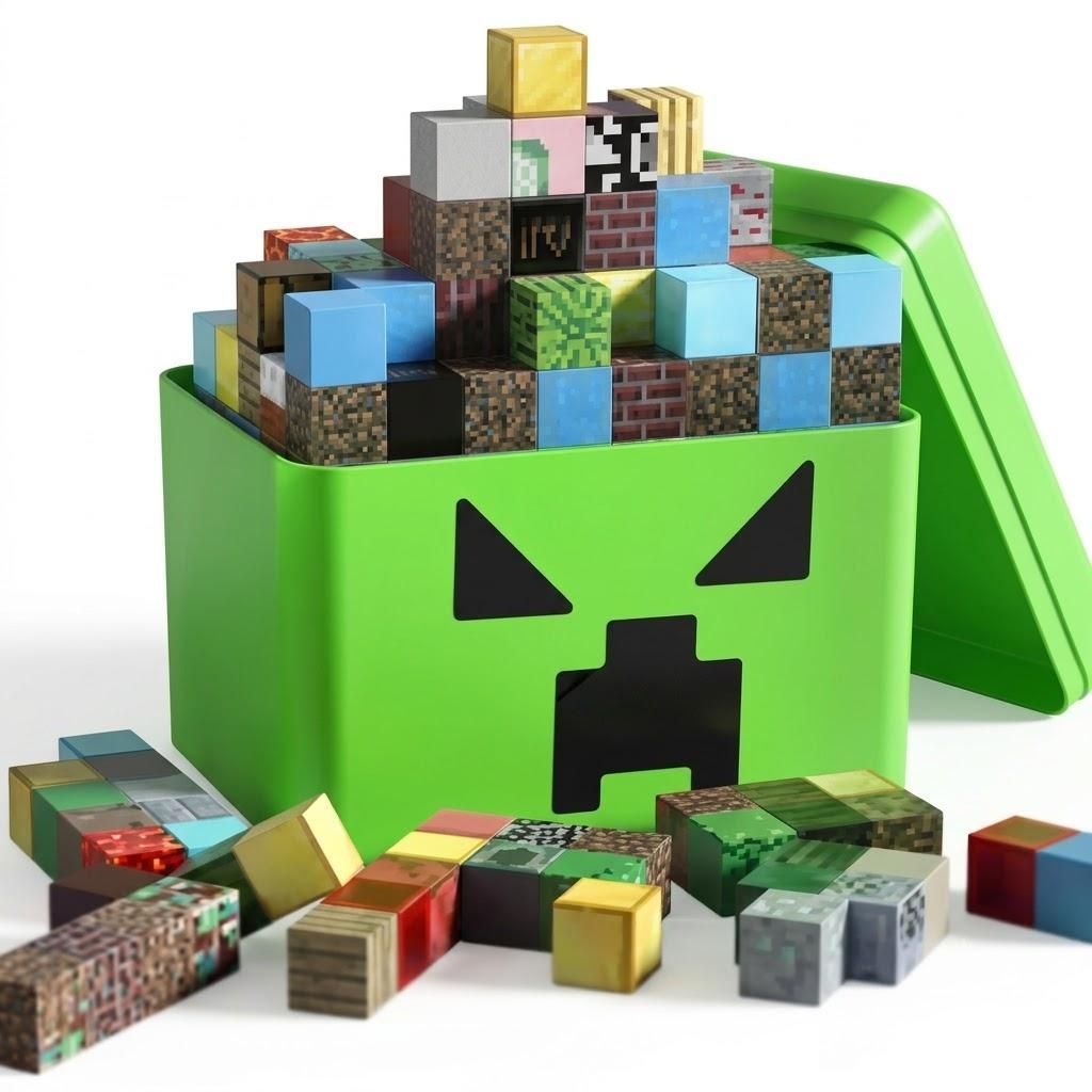 200tlg. Magnetische Bausteine Set – Pixel-Bauwelt mit Produktbild 