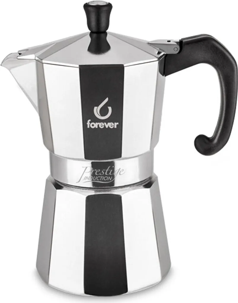 Moka Prestige Forever Cafetière italienne induction 12 tasses alu