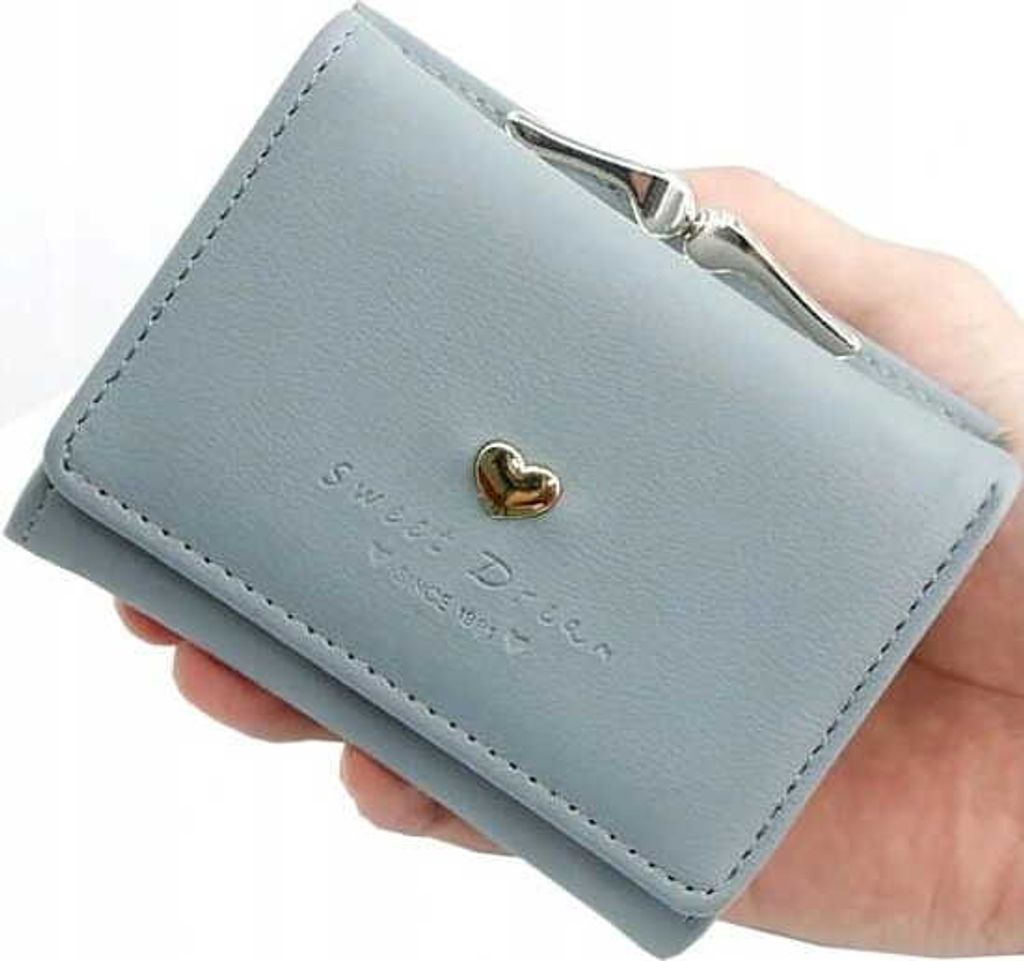 Frauen kleine praktische Brieftasche Maus Geldbörse Schnappverschluss