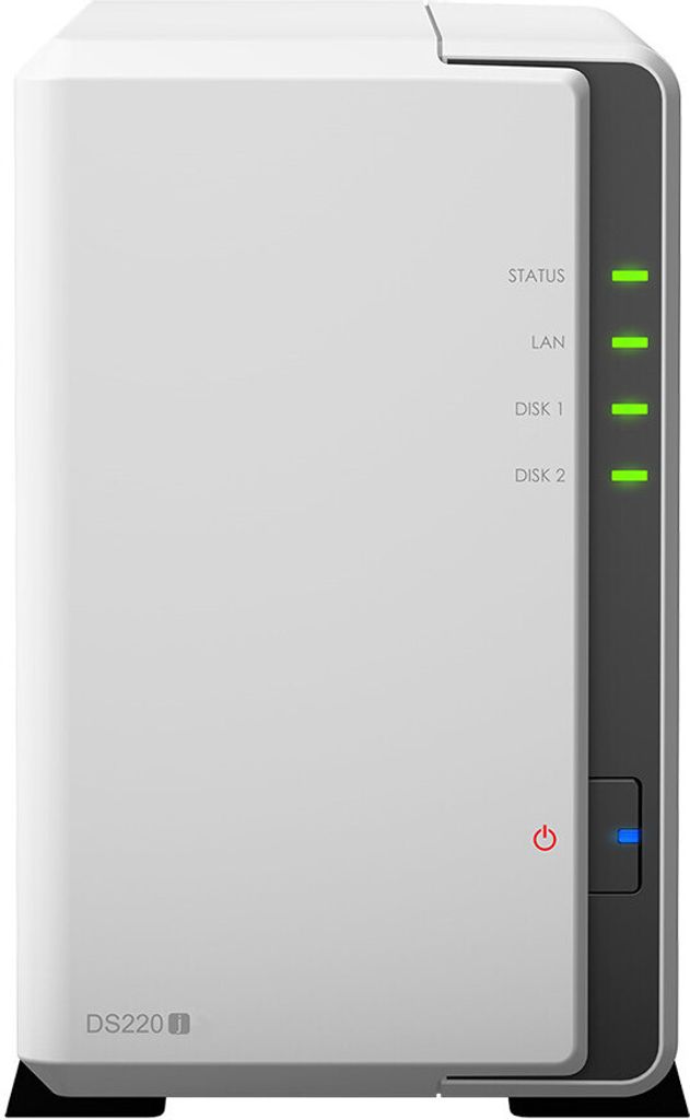 Synology DS220J 2 Bay Desktop-NAS-Gehäuse Produktbild 