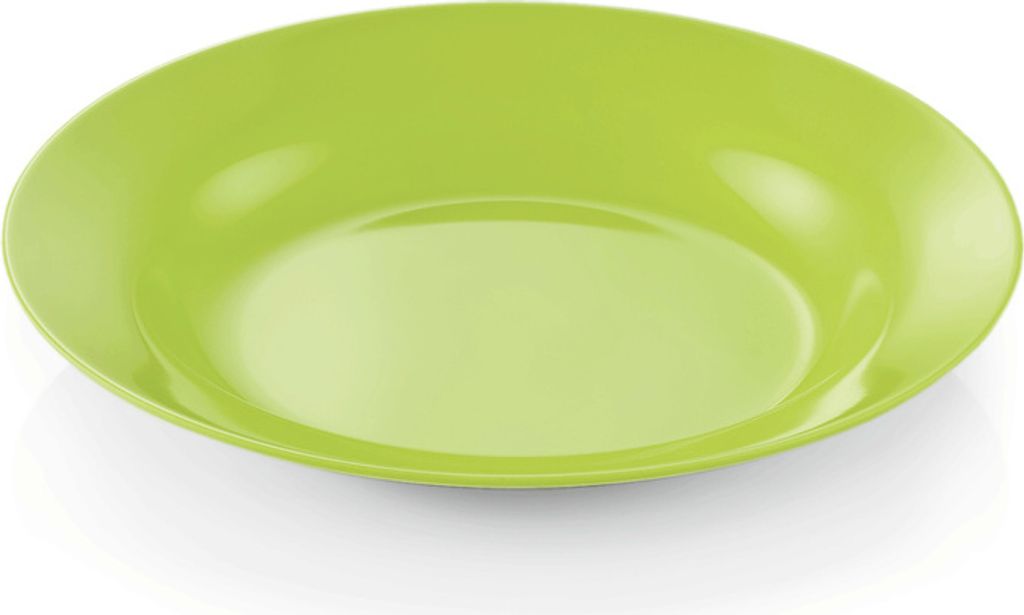 24x Teller tief Ø 20 cm Melamin grün bruchfest