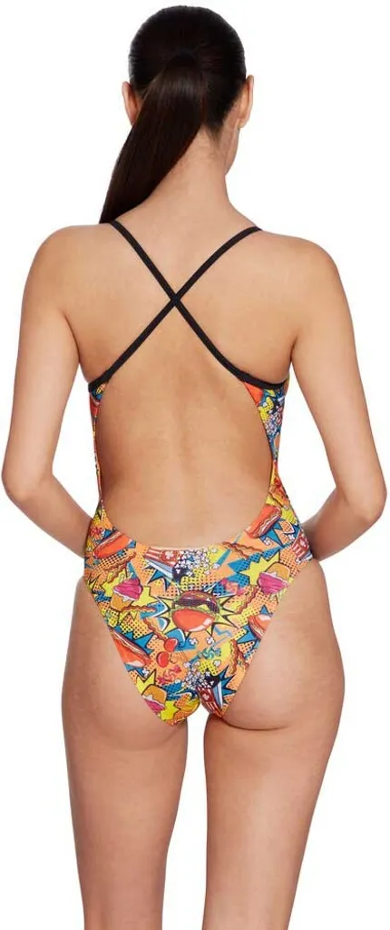 Maillot de bain Zoggs Printed Rayback E Plus multicolore taille 34 femme - 2