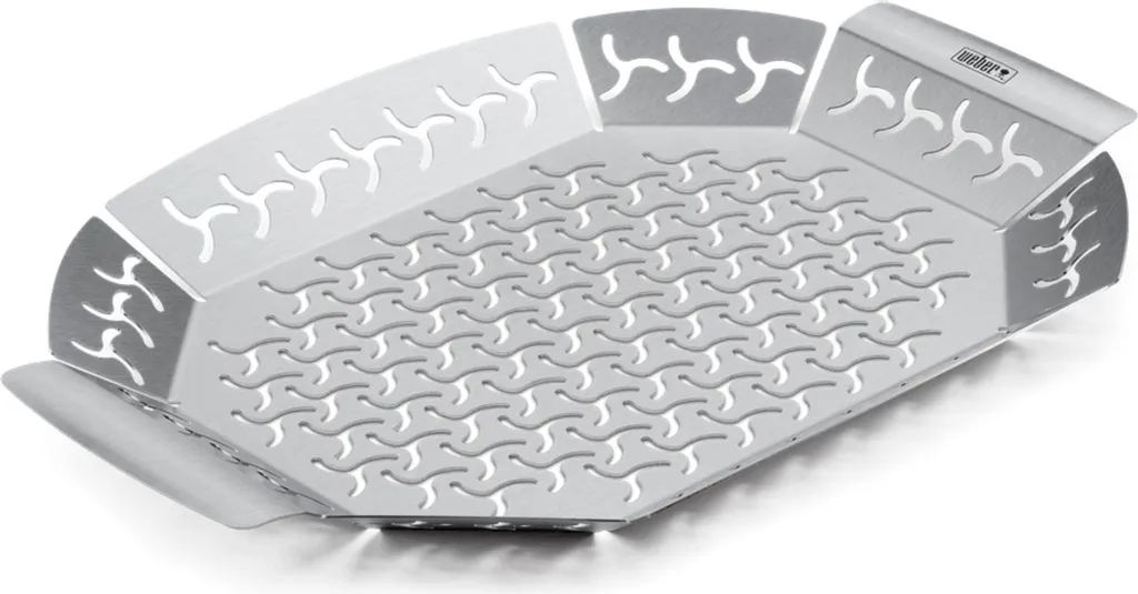 Panier à Légumes Weber 6678 Inox avec Poignées pour Grillades Saines