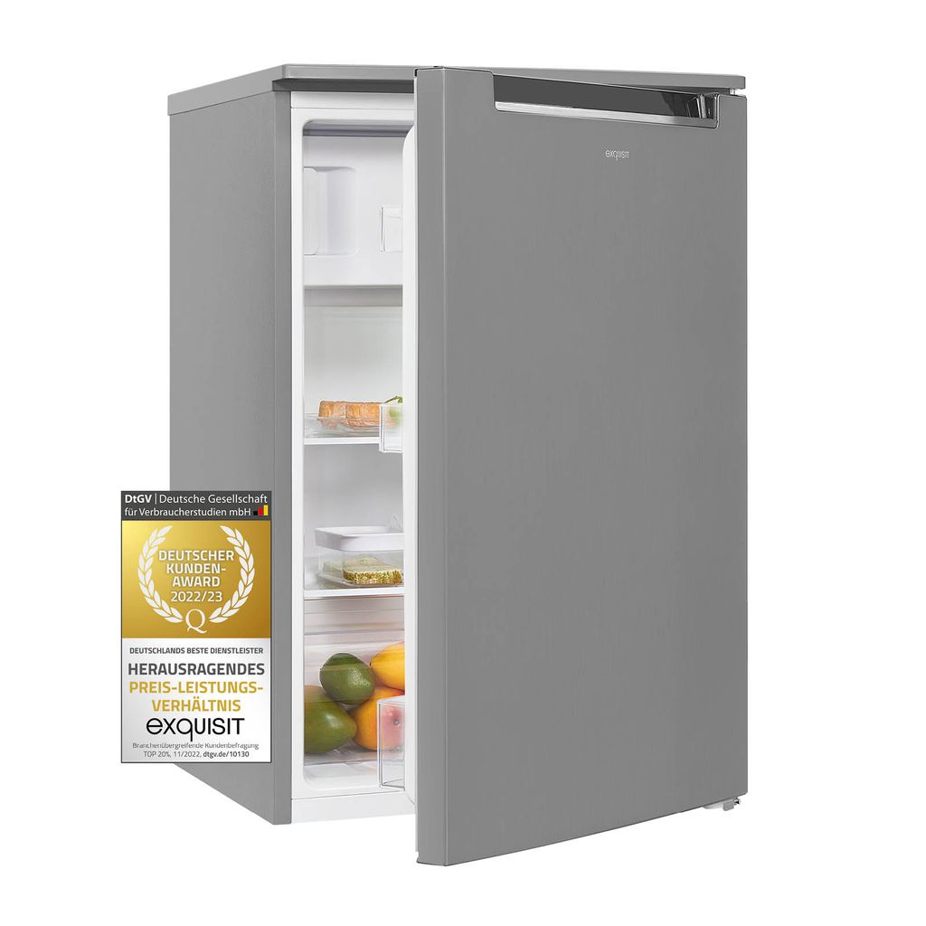 Exquisit Kühlschrank KS15-4-E-040D inoxlook