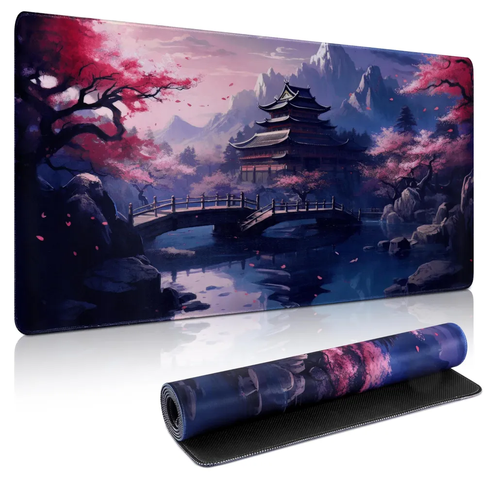 Tapis de souris pour grand bureau 90x40 cm idéal pour PC et portable