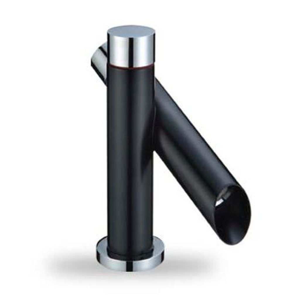 Einhand Wasserhahn Waschbecken Schwarz lackiert | Waschtischarmatur Bad | Einhandmischer Waschtisch | Einhebel Mischbatterie | Armatur