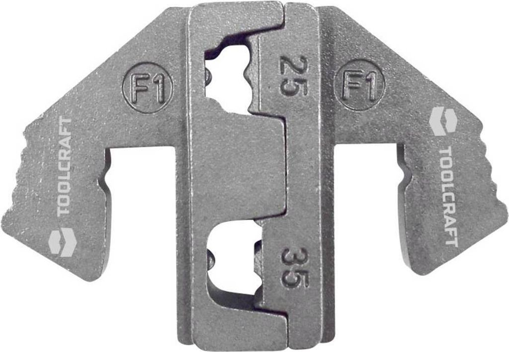 TOOLCRAFT PLE-0F1 Crimp-Einsätze Aderendhülsen Quetschbereich: 25 bis 35 mm² Passend für Marke (Zangen): TOOLCRAFT PZ-5