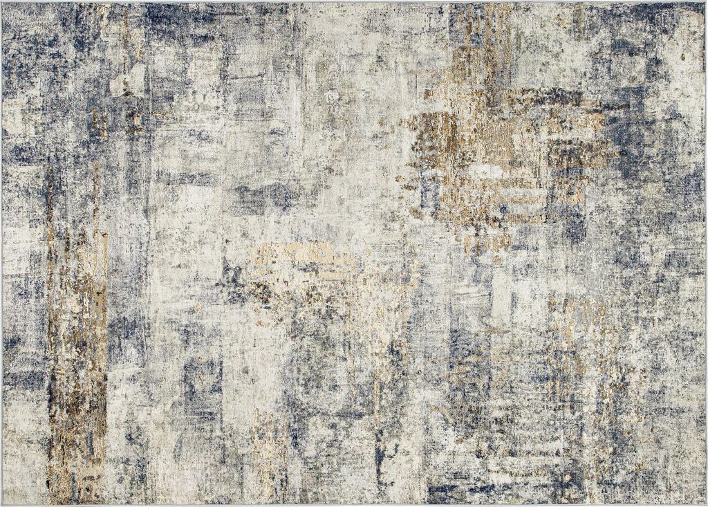 Moderner Wohnzimmerteppich 160x230 cm Grau - Abstraktes Produktbild 