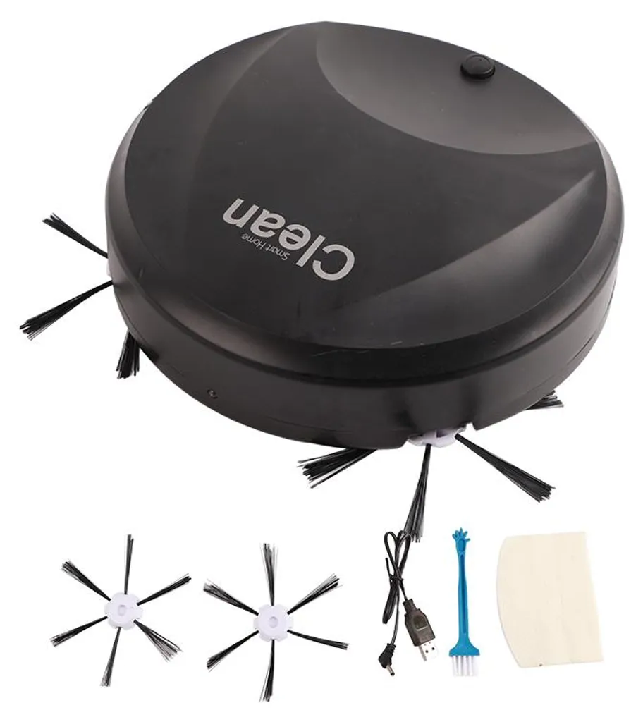 Aspirateur robot silencieux rechargeable USB avec autonomie longue durée