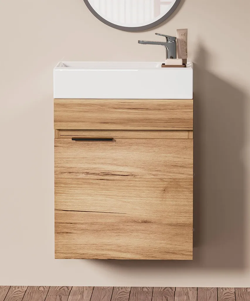 Aménager sa salle de bain : ensemble complet meuble et vasque robuste