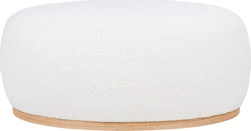Pouf Cube Gris Manhattan - Siège d'Appoint Moelleux en Textile Tressé