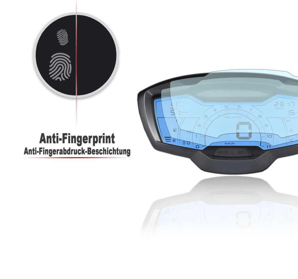 Tachoschutzfolie Für Vespa GTV 300 2023 - 9H Nano Glas Display Schutz