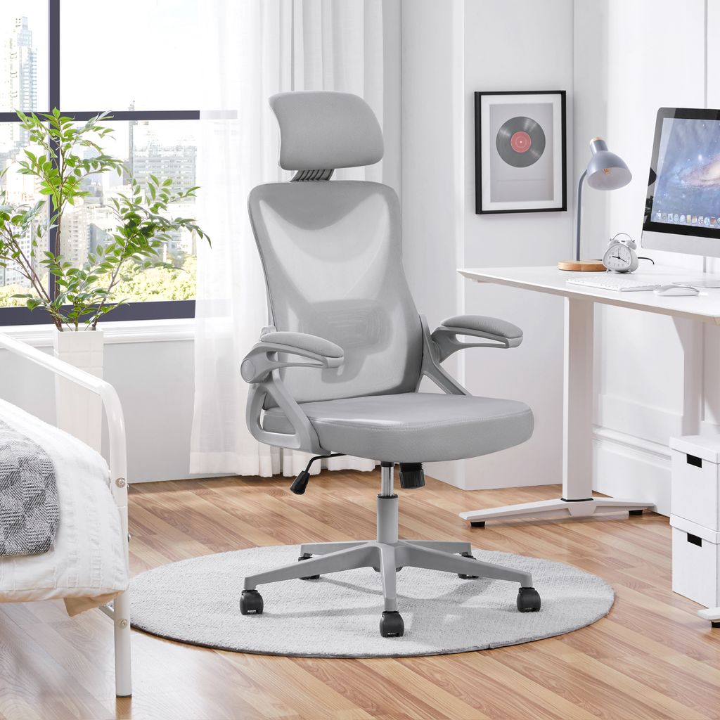 Yaheetech Bürostuhl Ergonomisch, Schreibtischstuhl mit Produktbild 2