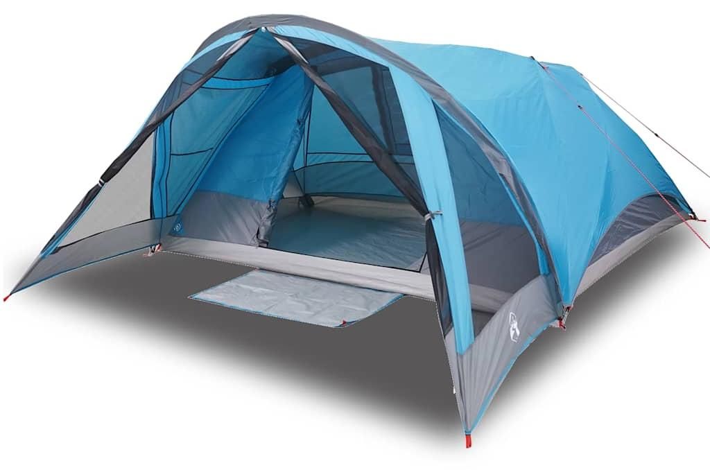 vidaXL Tenda familiare per 6 persone Blu Impermeabile Immagine del prodotto 