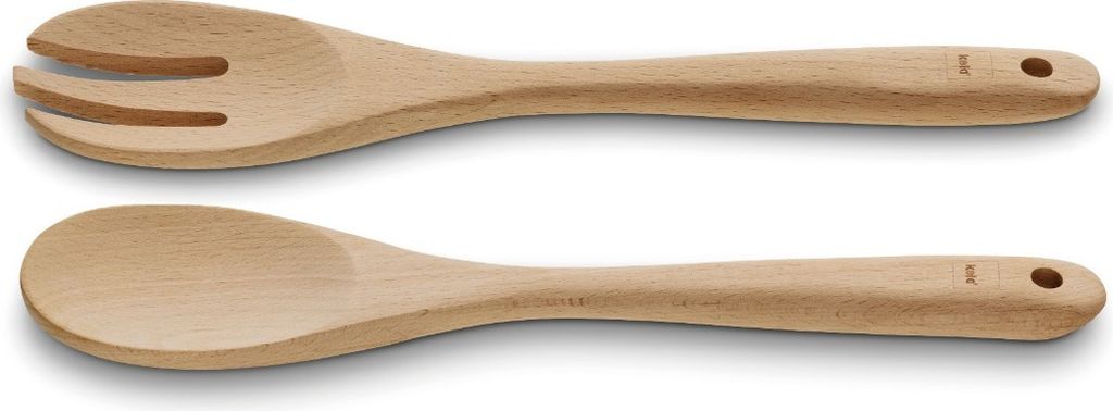 KELA Salatbesteck Calla-Buchenholz hellbraun 2-teilig KL-12594