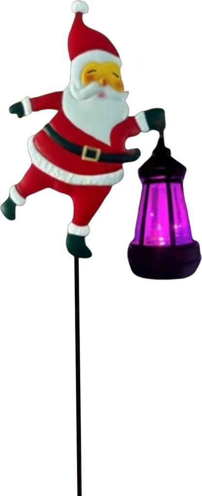 Weihnachts-Solar-Gartenleuchte für den Außenbereich, wasserdicht, Schneemann-/Weihnachtsmann-Motiv, Gartenwegleuchte mit Erdspieß für Hof, Rase...