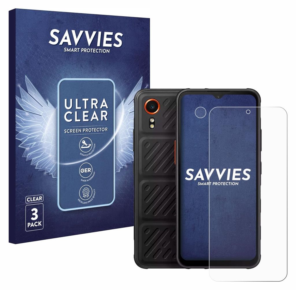 A product shot featuring a phone case, screen protector, and its packaging.