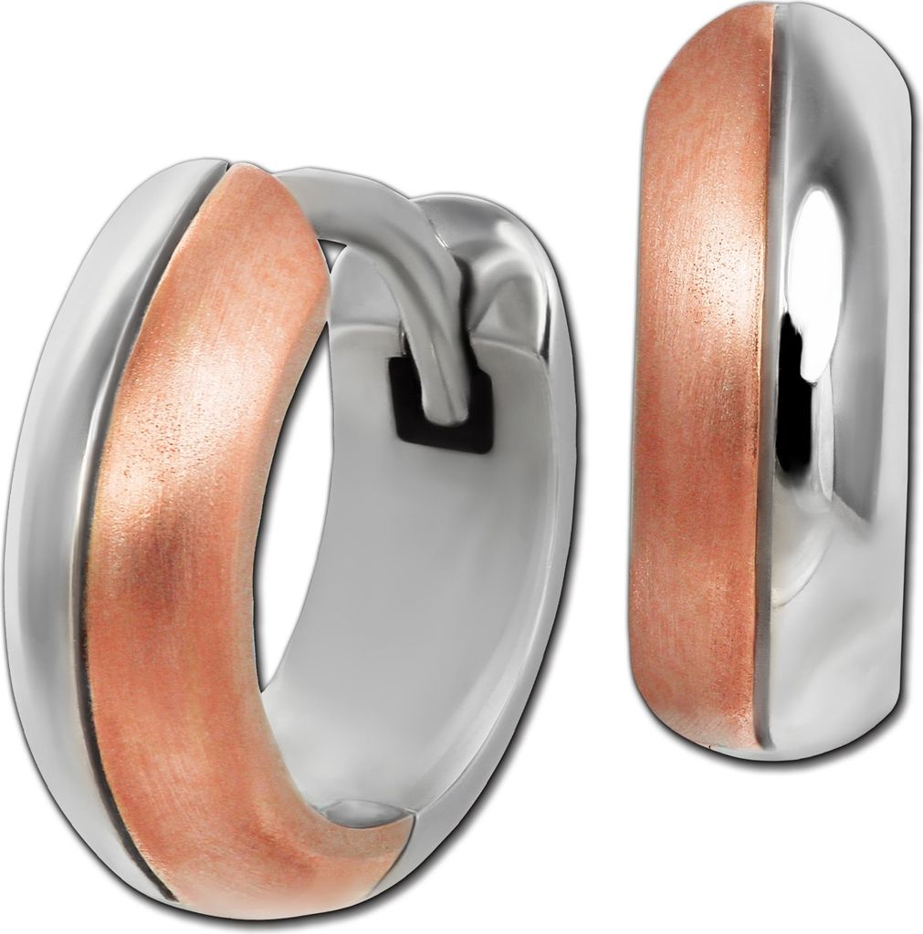 SilberDream Damen Ohrringe SilberDream Ohrringe rose Creolen 925 Silber D2SDO4418E