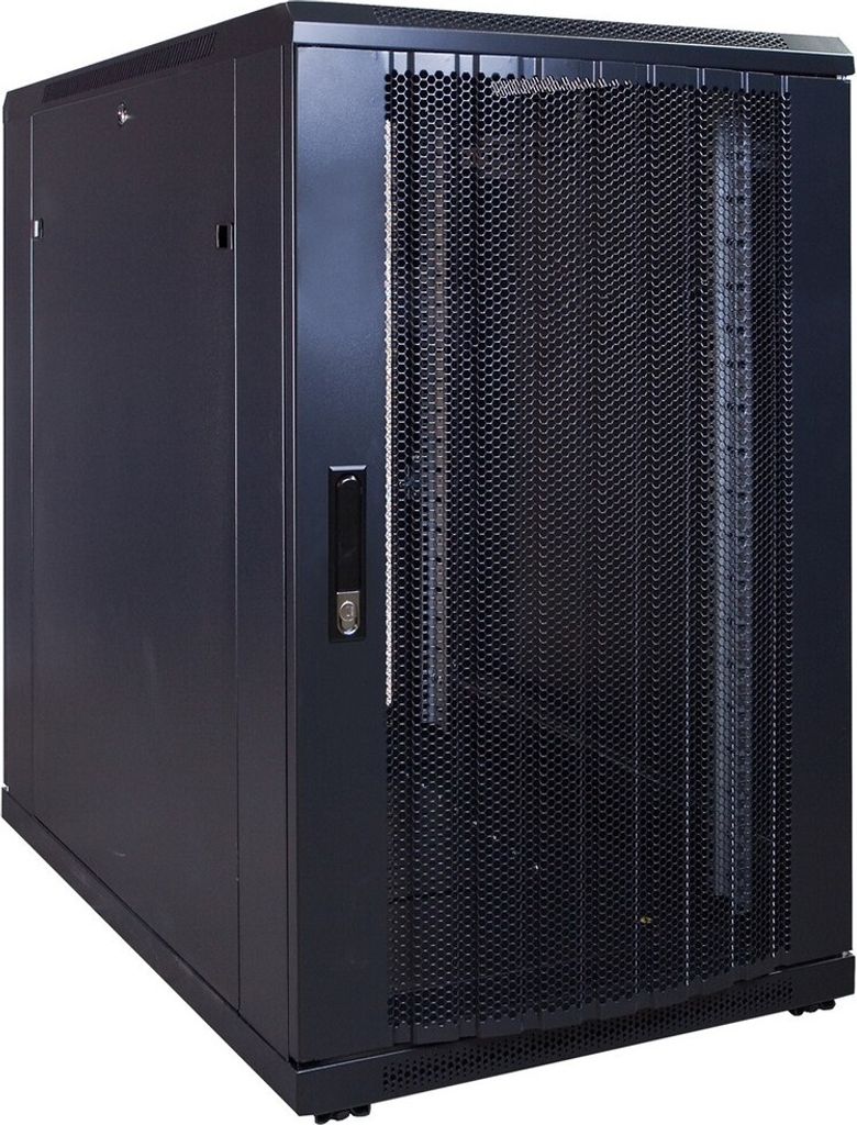 DSIT 18 HE 19” Serverschrank, mit perforierter Fronttür (BxTxH) 600 x 1000 x 1000mm (DS6018PP)