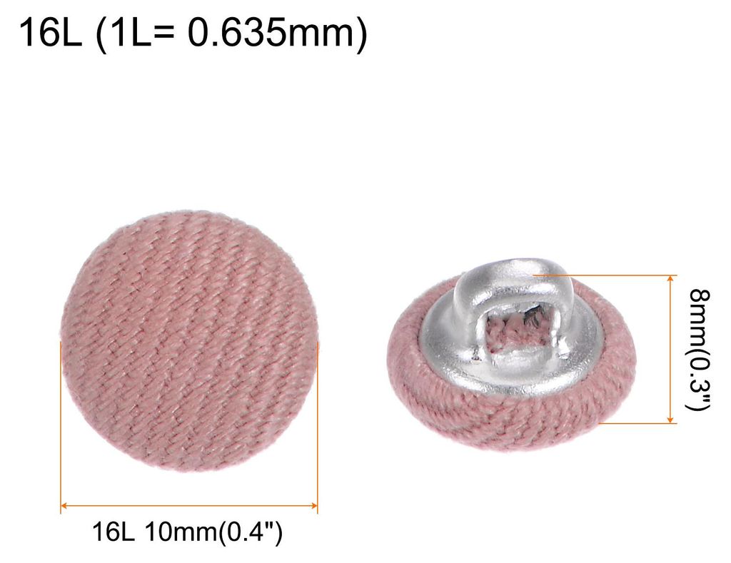 20 Stš¹ck Kn?pfe mit Stoffš¹berzug 10mm Runder Metallschaft ?sen Stoffkn?pfe mit Stoff bezogen N?hkn?pfe Vintage ?senkn?pfe fš¹r Anzš¹ge Kl...