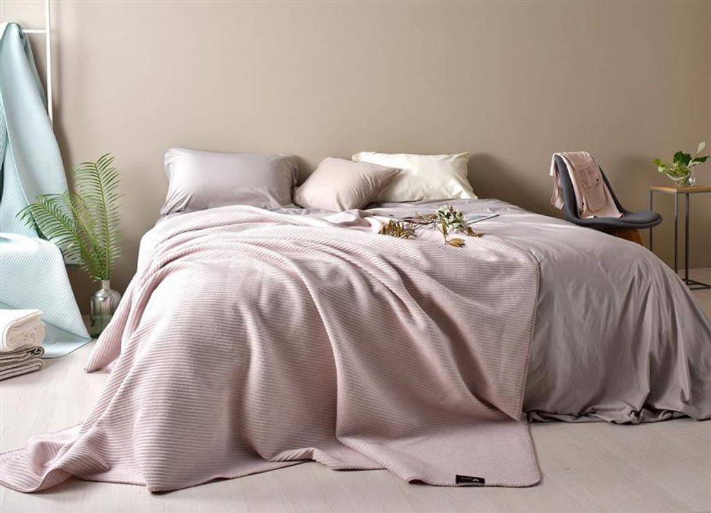 Tagesdecke Adina Pastel-Rosa 200x230 Produktbild 