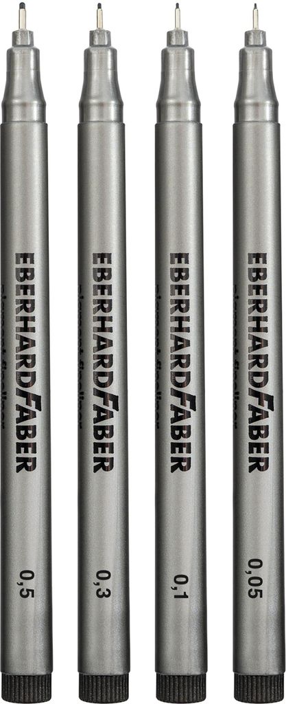EBERHARD FABER 558104 EBERHARD FABER Pigmentliner, zwart, Productafbeelding 