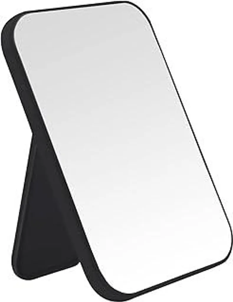DVHOK Specchio Cosmetico Nero 20cm | Semplice e Robusto per Tutta la Famiglia