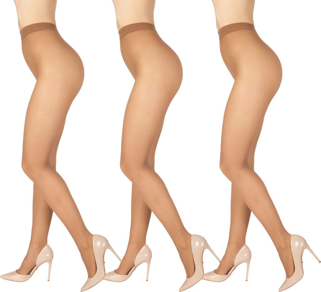 Strumpfhose Bronze XL 30 Den, reißfest, Laufmaschenstopp, Produktbild 