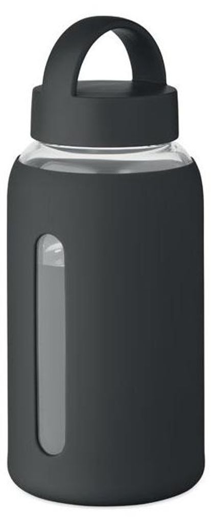 MidOcean - "Boris" Wasserflasche, Borosilikat-Glas, 600ml MO2082 (Einheitsgröße) (Schwarz)