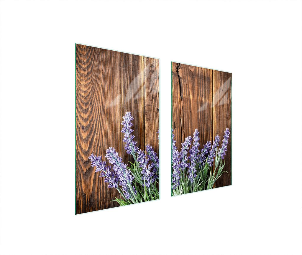 Glasschutzplatte Für Herd 75X52 Lavendel