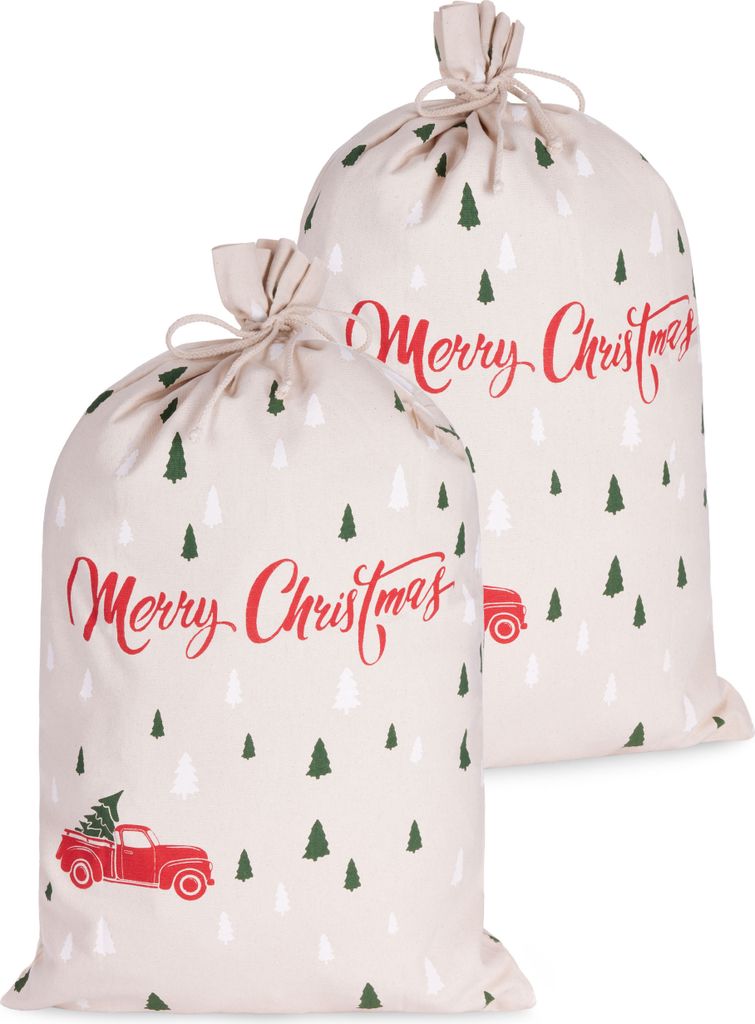 BRUBAKER Weihnachtssack Merry Christmas - Tannenbaum Wald Produktbild 