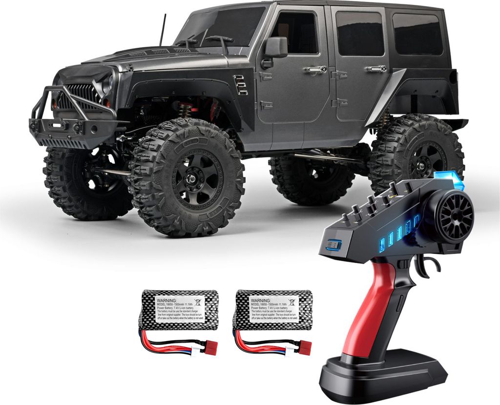 Ferngesteuertes Auto, Massstab 1:10, wiederaufladbarer ferngesteuerter Crawler fuer Kinder und Erwachsene, 2,4?G 4WD, ferngesteuertes Autospielzeug...