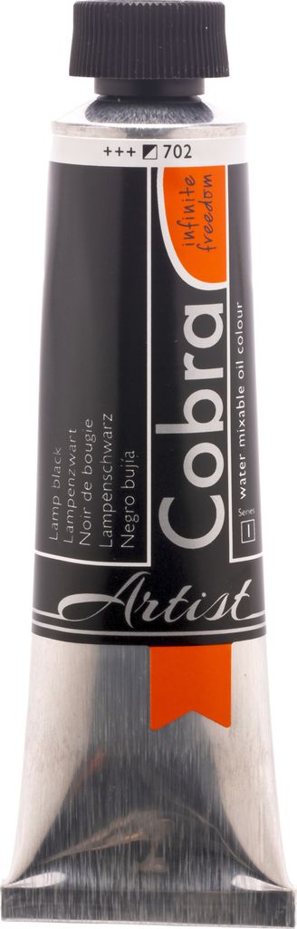 Cobra Artist Wassermischbare Ölfarbe Tube 40 ml Lampenschwarz 702