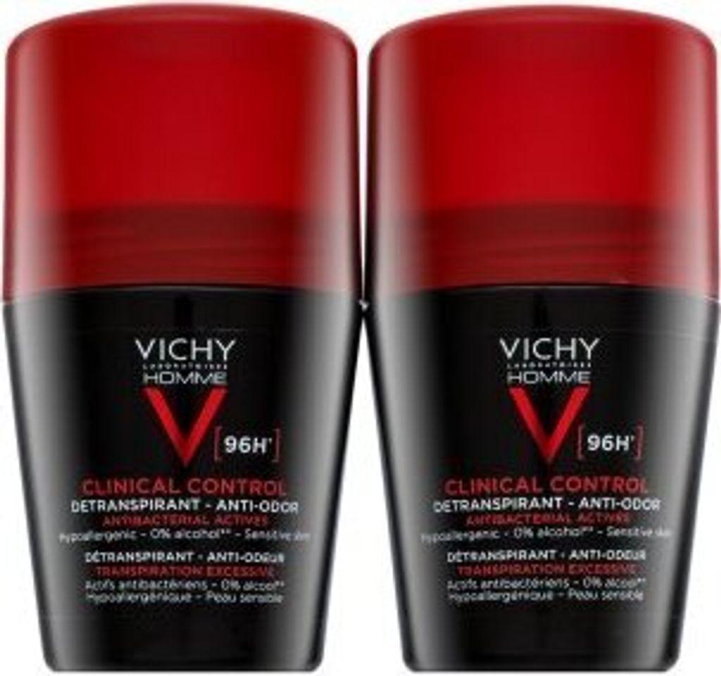 Vichy Homme Deo Roll-on Antitranspirant 96h DP 2X50 ml