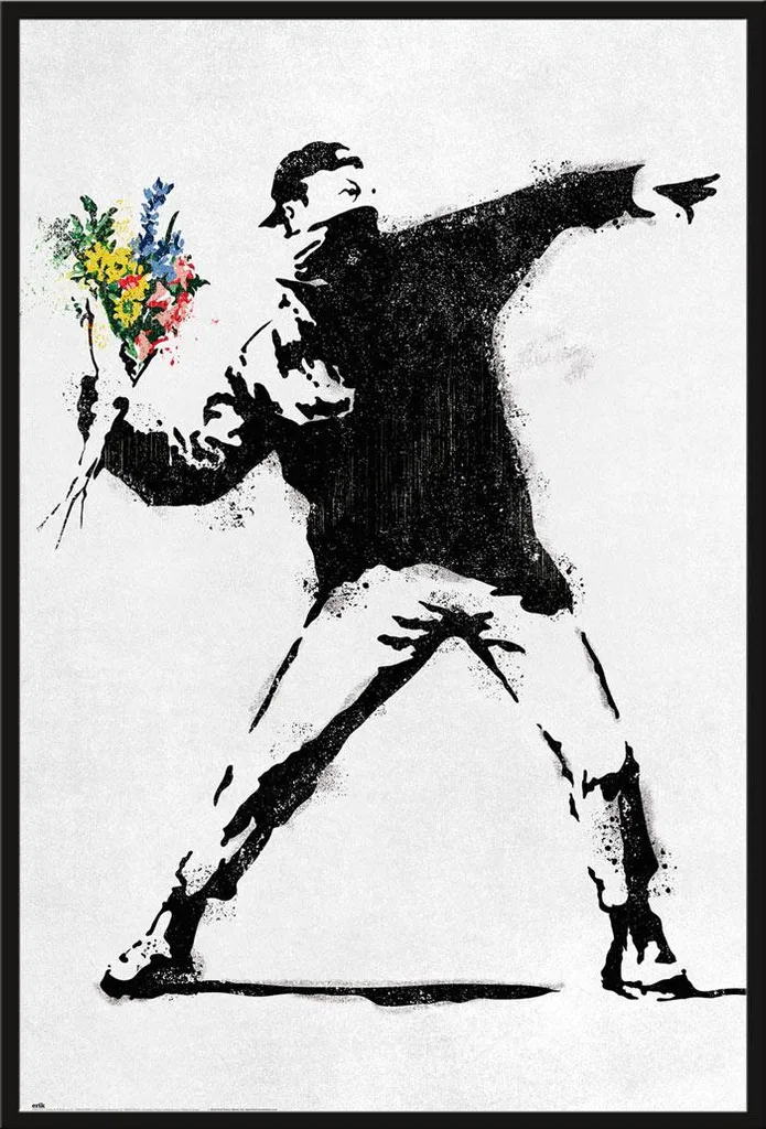 Affiche Flower Bomber Graffiti avec Cadre Interchangeable Shinsuke