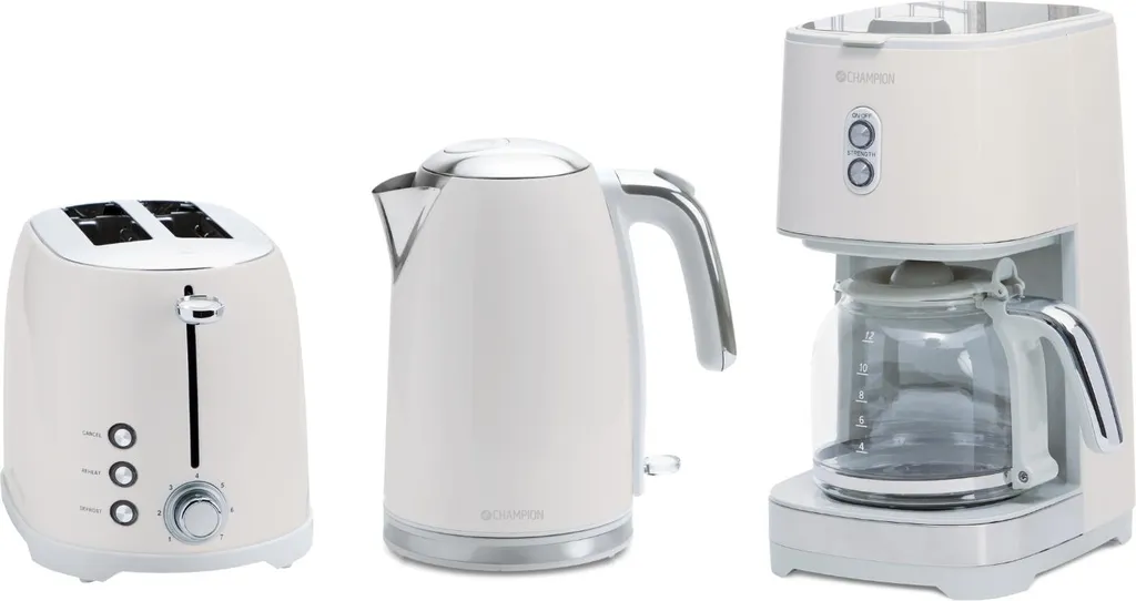 Petit Déjeuner Série Crème Blanc - Finition Inox et Design Scandinave