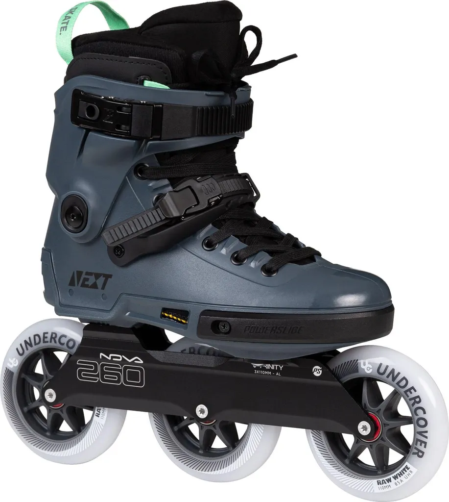 Roller Powerslide Next Pro 110 Bleu avec Platine Trinity et Roues 110mm