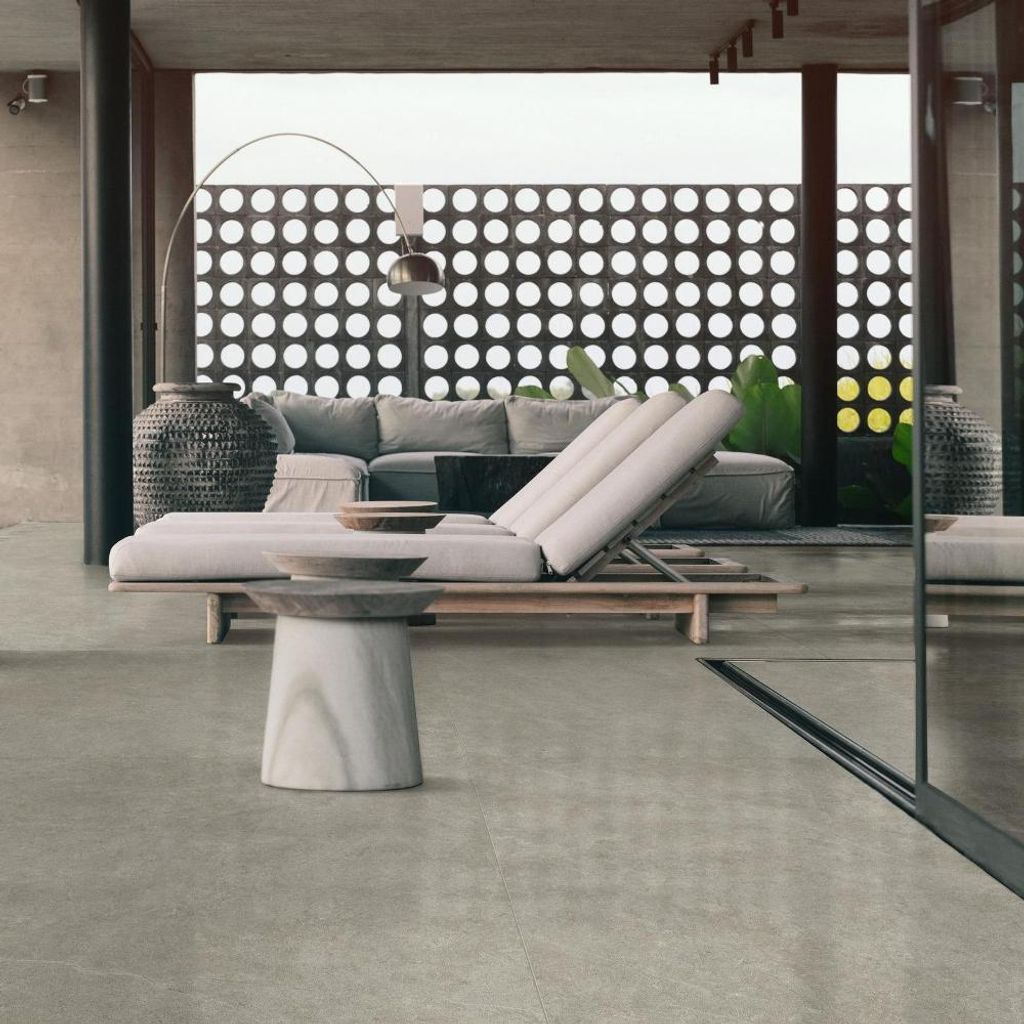 Fliesen Steinoptik Grau 75x150 cm CASA39 Ragno Realstone Argent